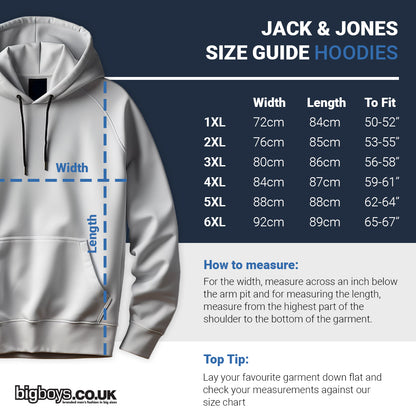 Jack & Jones Plus Size Tree Hoodie Black