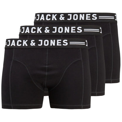 Plus Size Sense Trunks 3-Pack Black