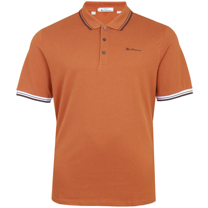 Ben Sherman Plus Size 1012790 Signature Polo Orange