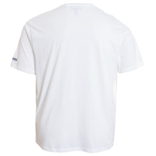 Lambretta Plus Size Lb1306 Two Tone Logo T-Shirt White