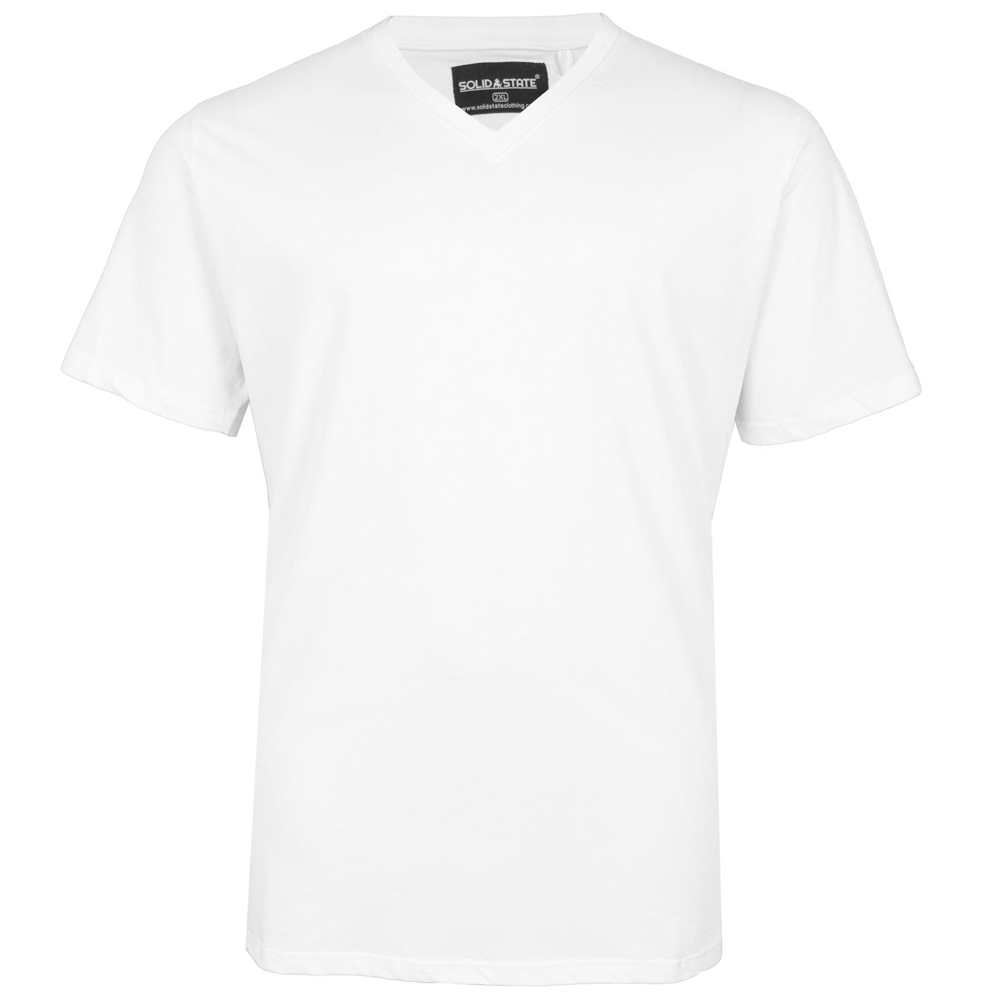 Plus Size Wisconsin V-Neck T-Shirt White