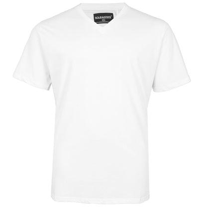 Plus Size Wisconsin V-Neck T-Shirt White