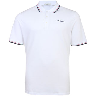 Ben Sherman Plus Size 1012790 Signature Polo White