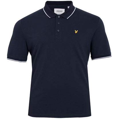 Lyle & Scott Plus Size Sp1524 Tipped Polo Dark Navy