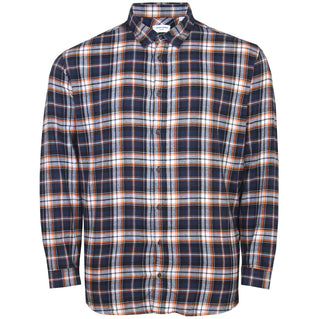 Jack & Jones Plus Size Joshua Fall Flannel Check L/S Shirt Hawaiian Sunset