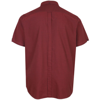 Ben Sherman Plus Size 1012489 Signature Oxford S/S Shirt Wine