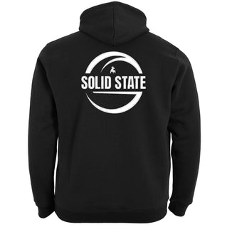 Solid State Plus Size Back Logo Hoodie Black