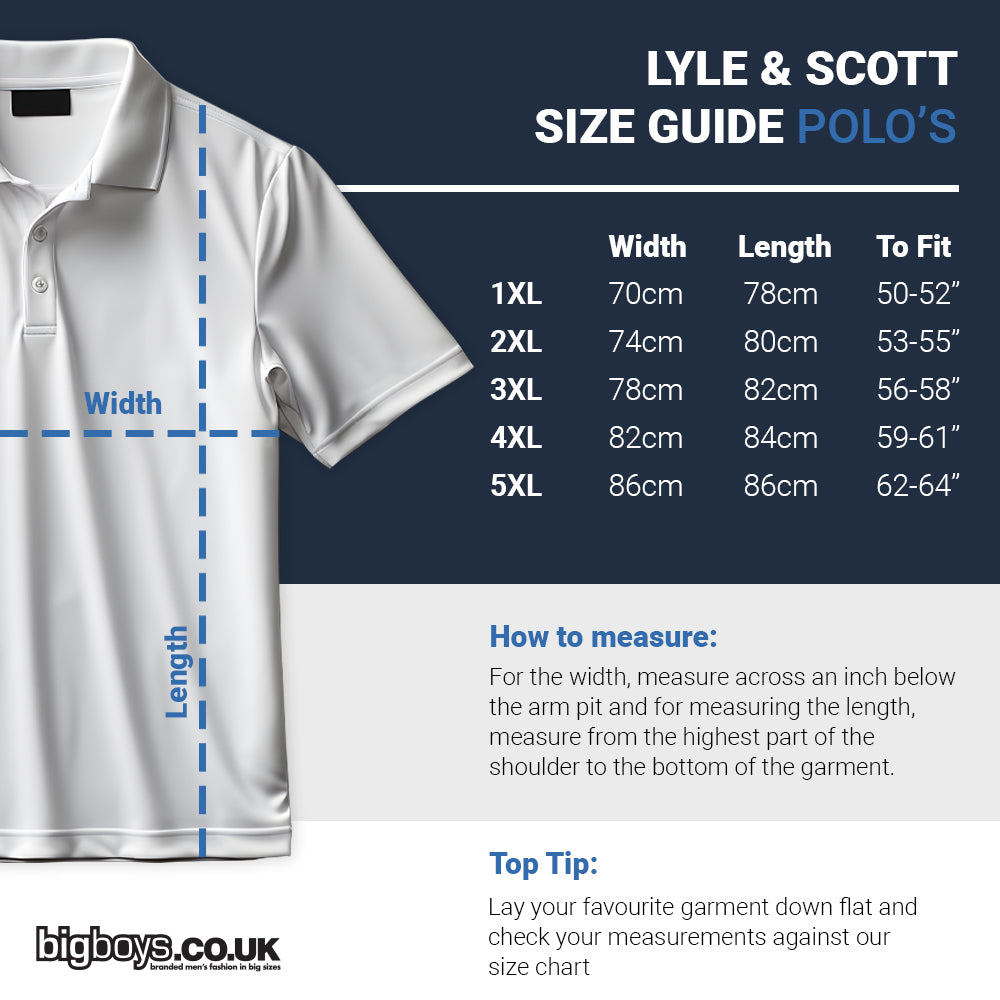 Lyle & Scott Plus Size Crest Tipped Polo Seaweed