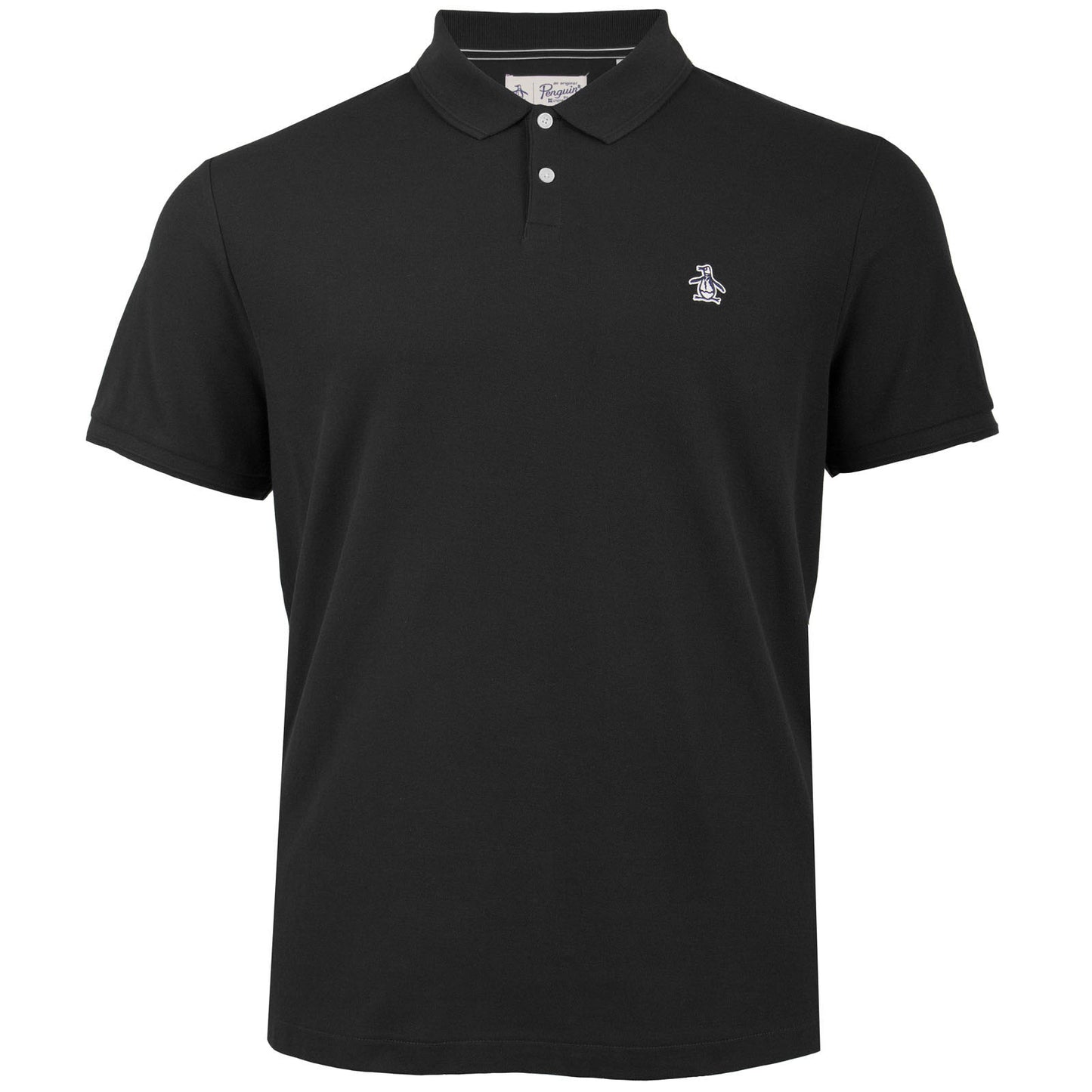 Plus Size Ojkb0005 Plain Polo True Black