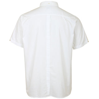 Ben Sherman Plus Size 65095 Signature Oxford S/S Shirt White