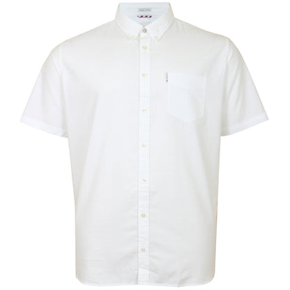 Plus Size 65095 Signature Oxford S/S Shirt White