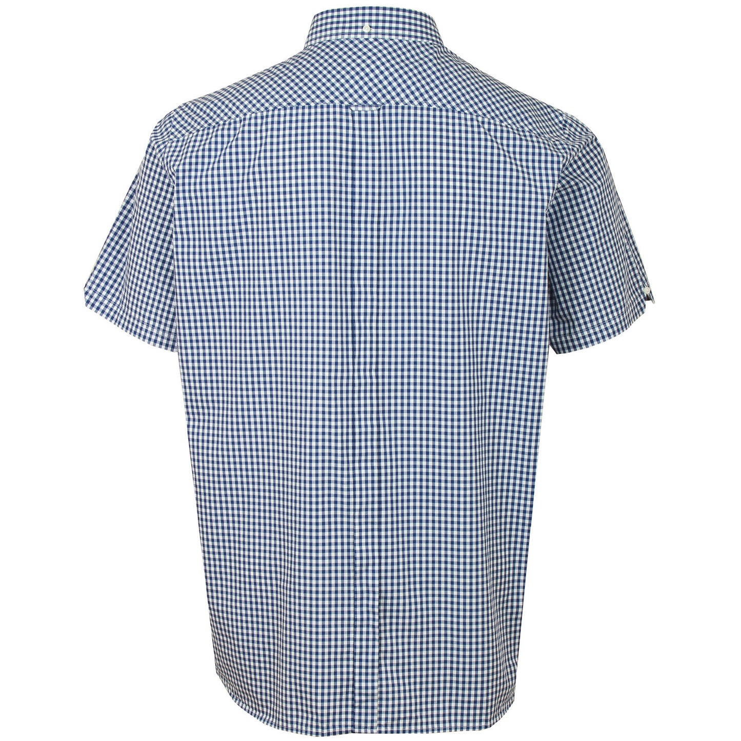 Plus Size 59142 Core Gingham S/S Shirt Dark Blue