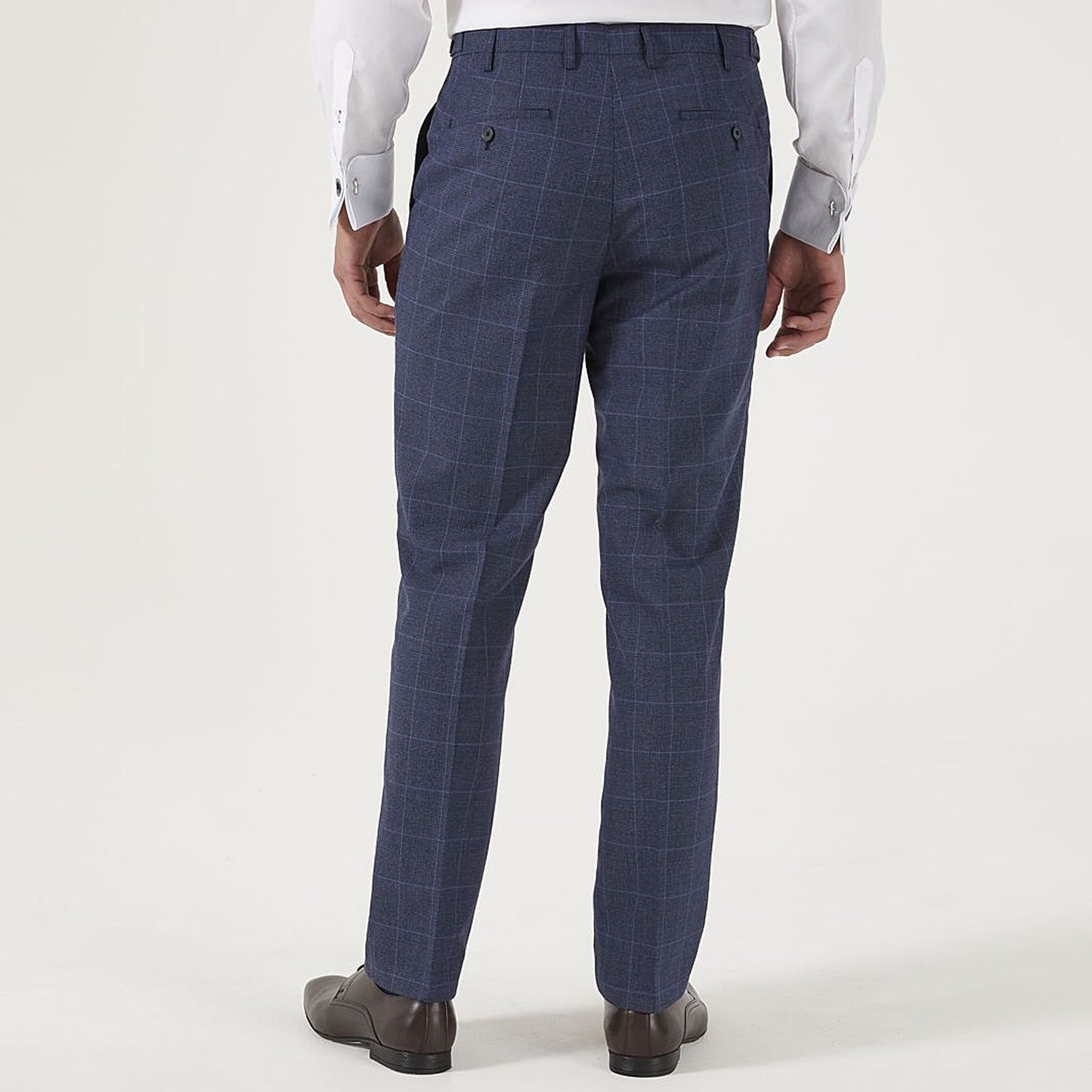 Mm70043 Anello Tailored Trousers Blue Check