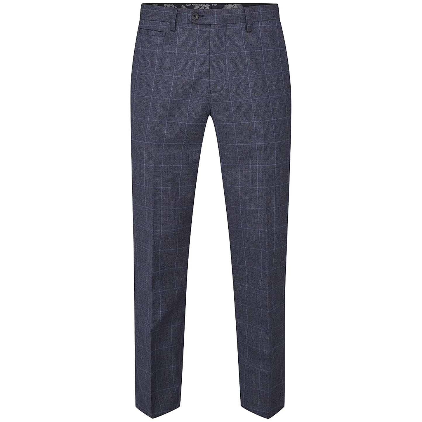 Mm70043 Anello Tailored Trousers Blue Check