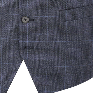 Skopes Mm10043 Anello Waistcoat Blue Check