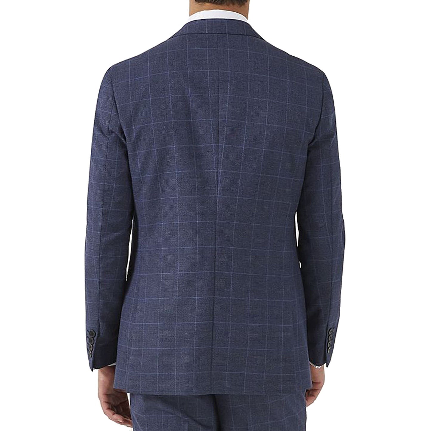 Mm30043 Anello Tailored Jacket Blue Check