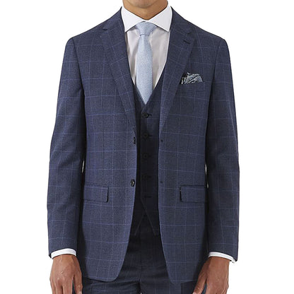 Mm30043 Anello Tailored Jacket Blue Check