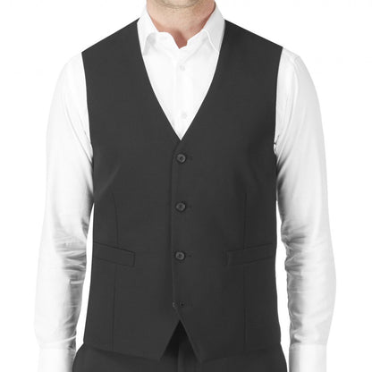 Plus Size Mm1327 Darwin Waistcoat Black