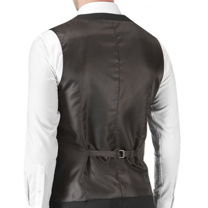 Plus Size Mm1327 Darwin Waistcoat Black