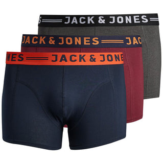 Jack & Jones Lichfield Trunks 3-Pack Burgundy