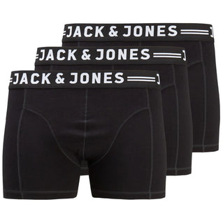 Jack & Jones Plus Size Sense Trunks 3-Pack Black