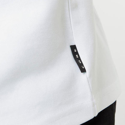 Jack & Jones Plus Size Fusion Pique Polo White