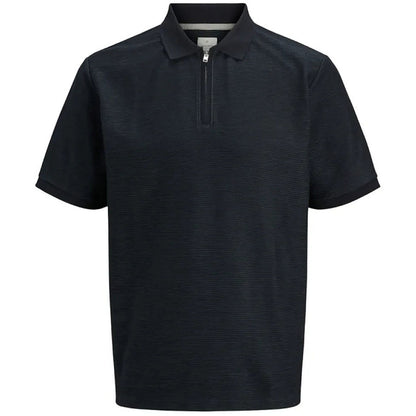 Jack & Jones Plus Size Cronnie Zip Polo India Ink