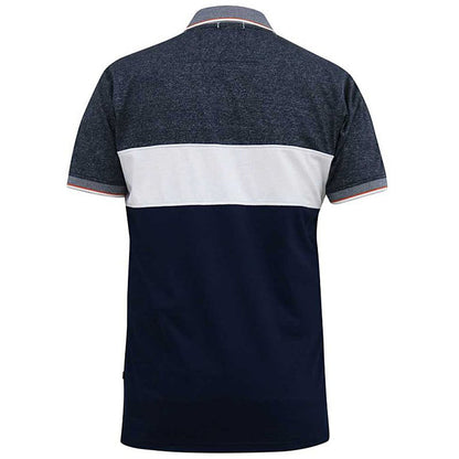 Plus Size Emerson Cut & Sew Polo Navy