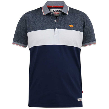 Plus Size Emerson Cut & Sew Polo Navy