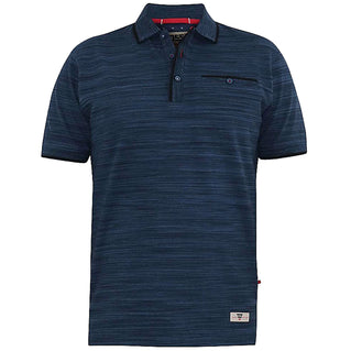 D555 Plus Size Foxley Pique Polo Navy Reno