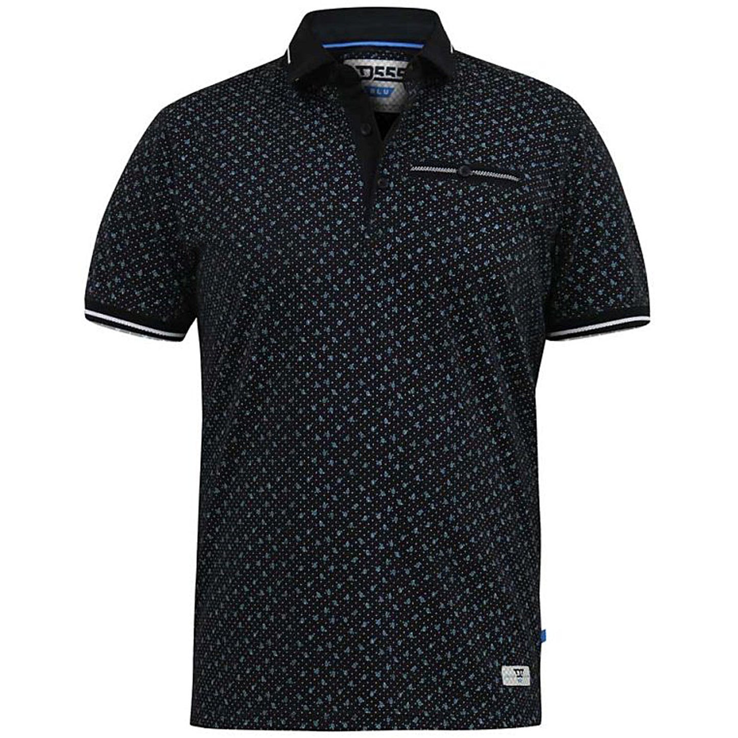 Plus Size Wilson Ao Print Polo Black