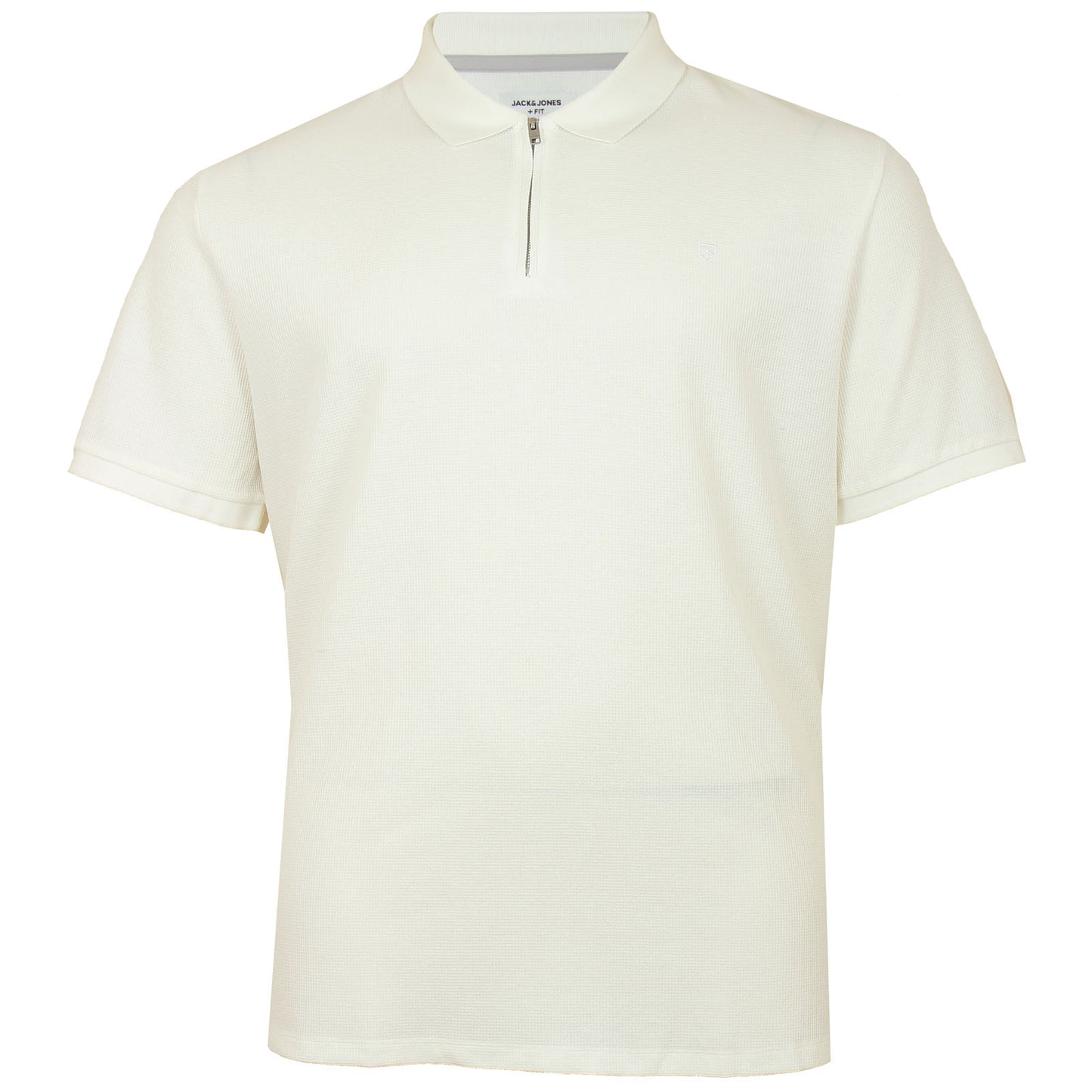 Plus Size Johhny Half Zip Polo Cloud Dancer