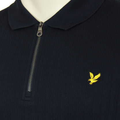 Lyle & Scott Plus Size SP2011 Textured Polo Dark Navy