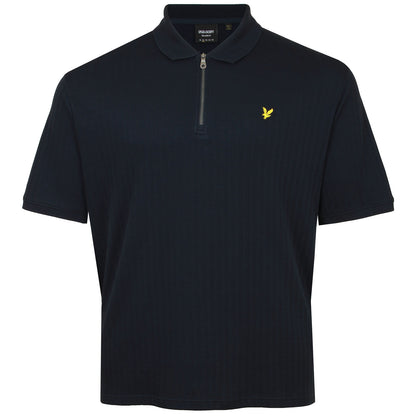 Lyle & Scott Plus Size SP2011 Textured Polo Dark Navy