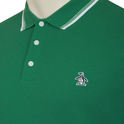 Original Penguin Plus Size Ojkf2620 Tipped Pique Polo Antique Green