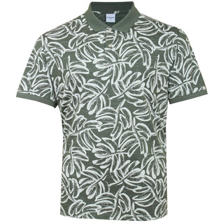 Jack & Jones Plus Size Lafayette Aop Polo Laurel Wreath