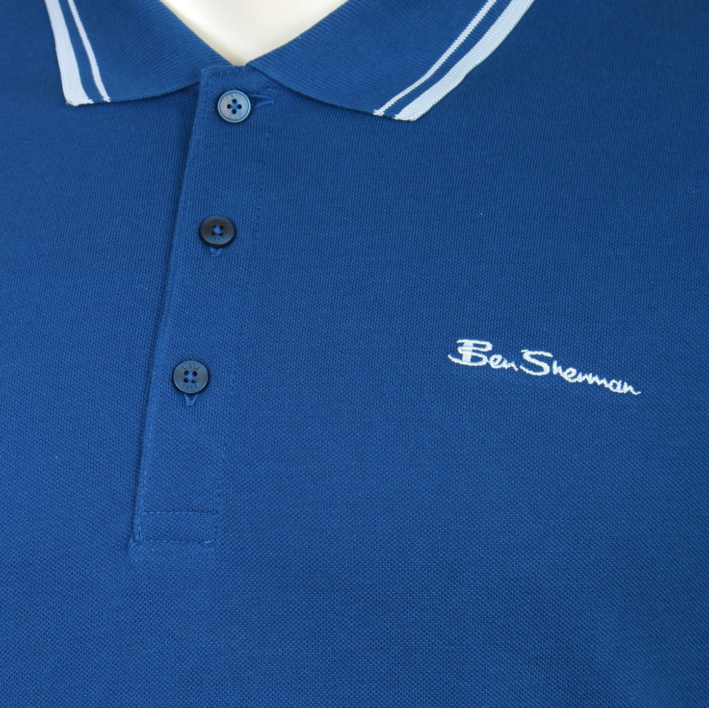 Ben Sherman Plus Size 1012790 Signature Polo Royal Blue