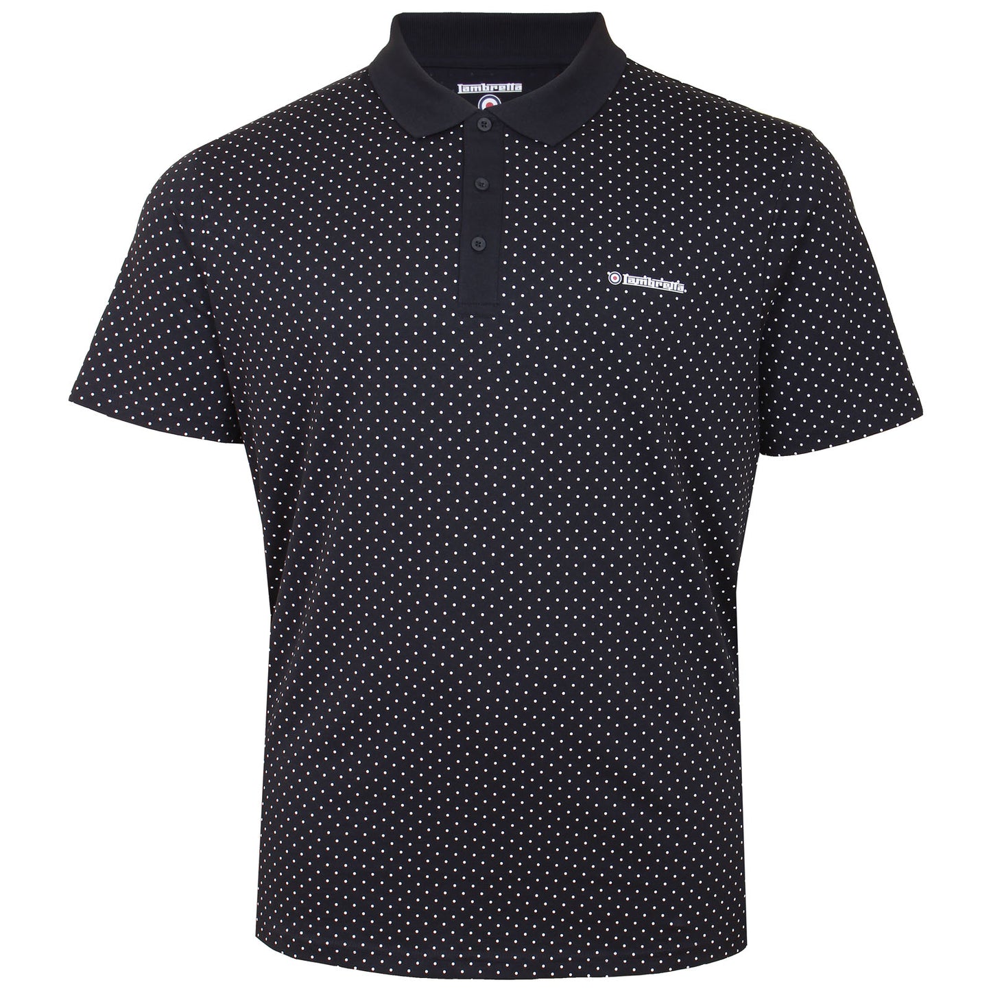 Plus Size Lb1323 Polkadot Polo Navy