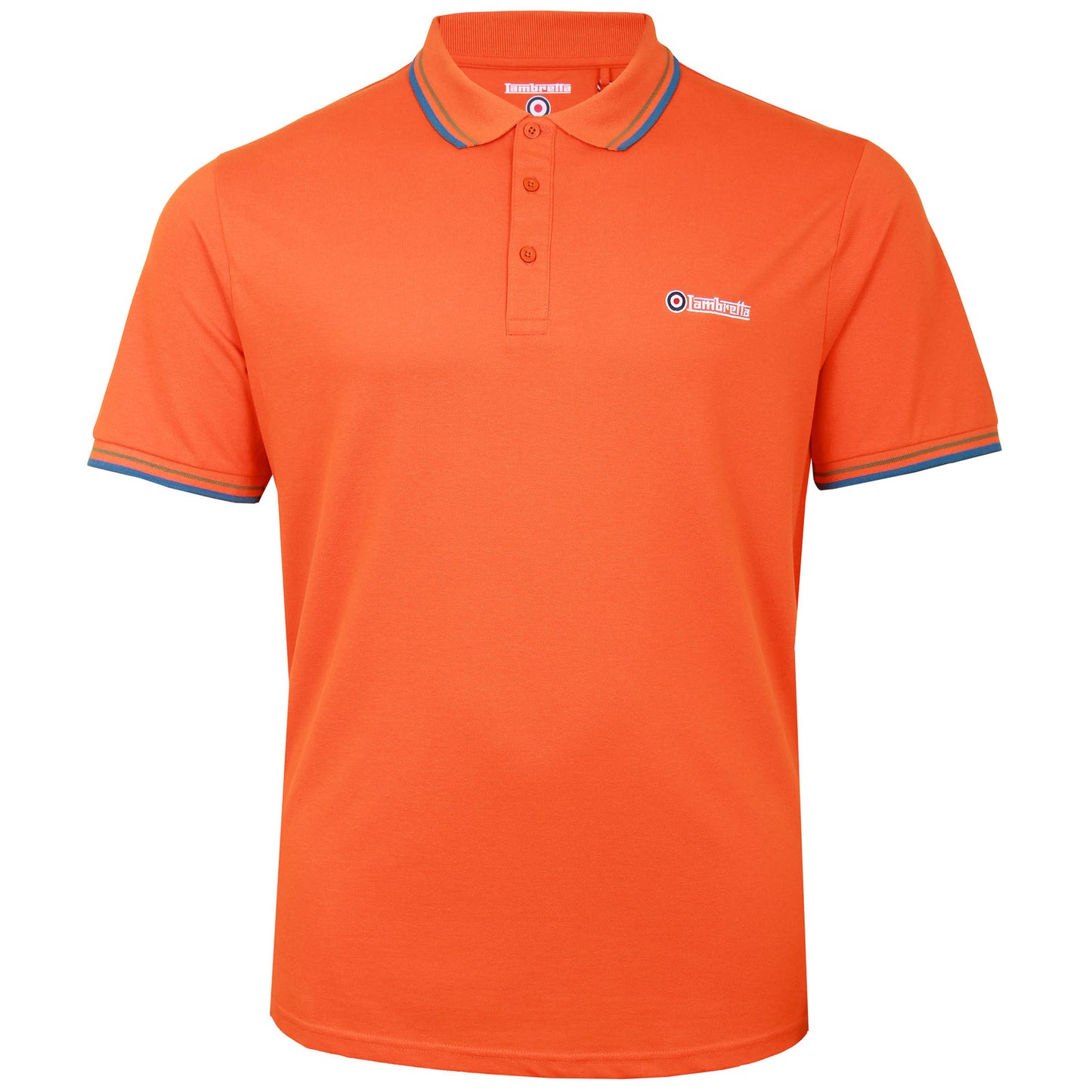 Plus Size Lb1608 Twin Tipped Polo Burnt Orange