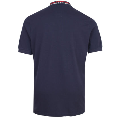 Plus Size 0077633 Collar Interest Polo Dark Navy