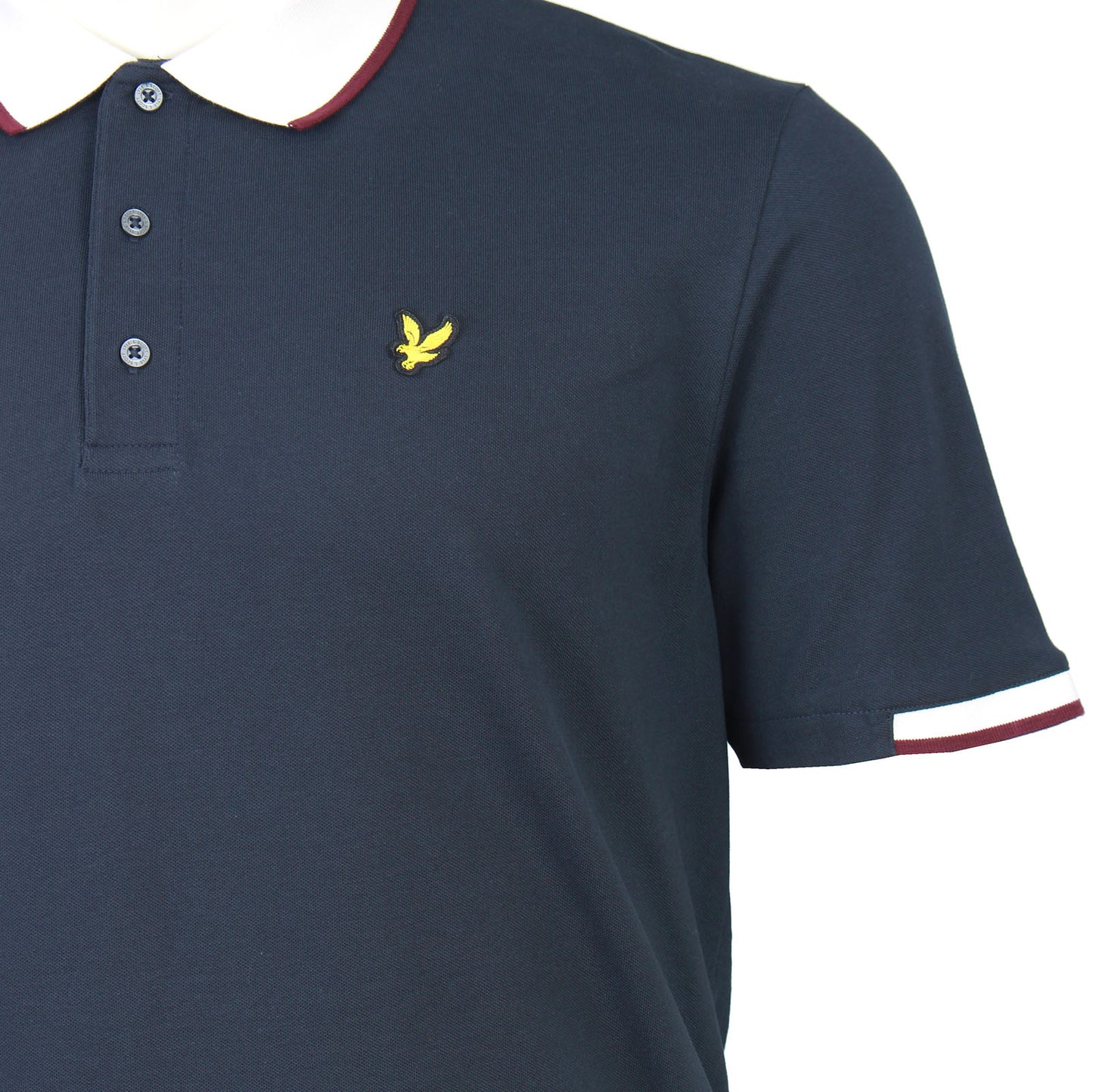 Lyle & Scott Plus Size Half Tipped Polo Dark Navy