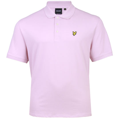 Lyle & Scott Plus Size Polo Shirt Pink Light