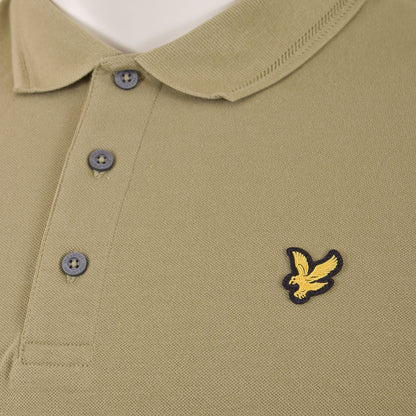 Plus Size Crest Tipped Polo Seaweed