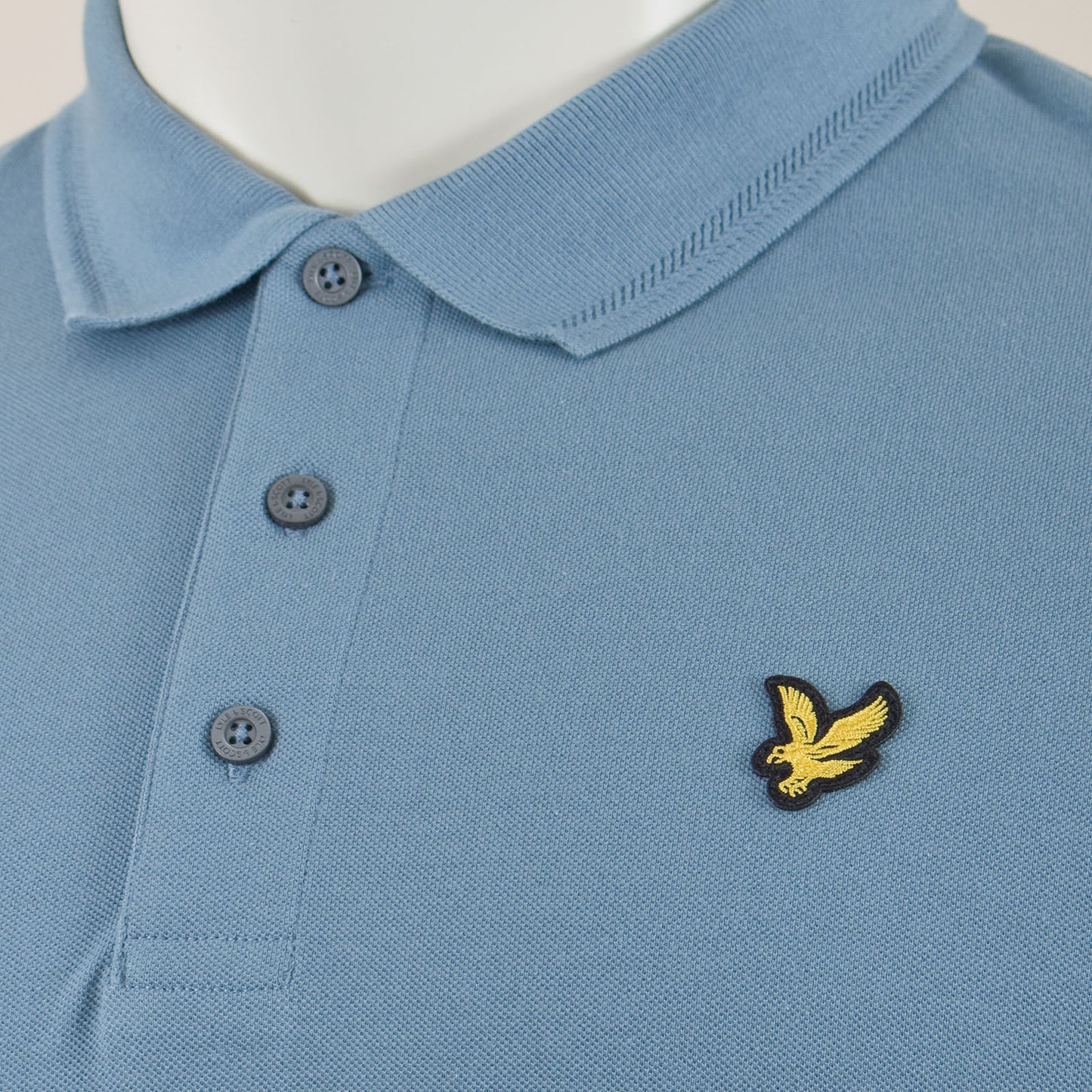 Plus Size Crest Tipped Polo Skipton Blue