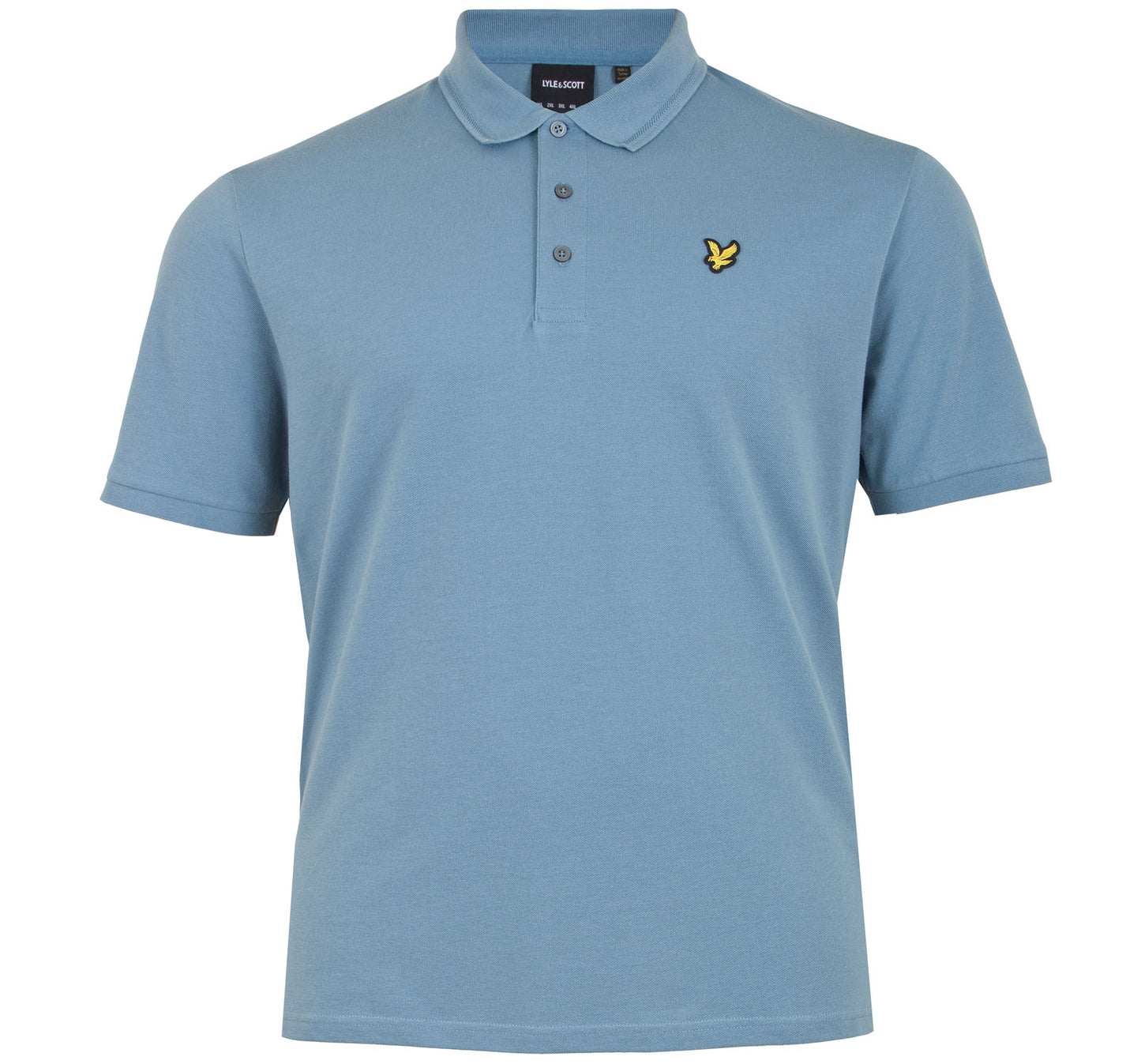 Plus Size Crest Tipped Polo Skipton Blue