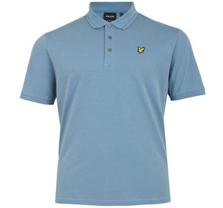 Lyle & Scott Plus Size Crest Tipped Polo Skipton Blue