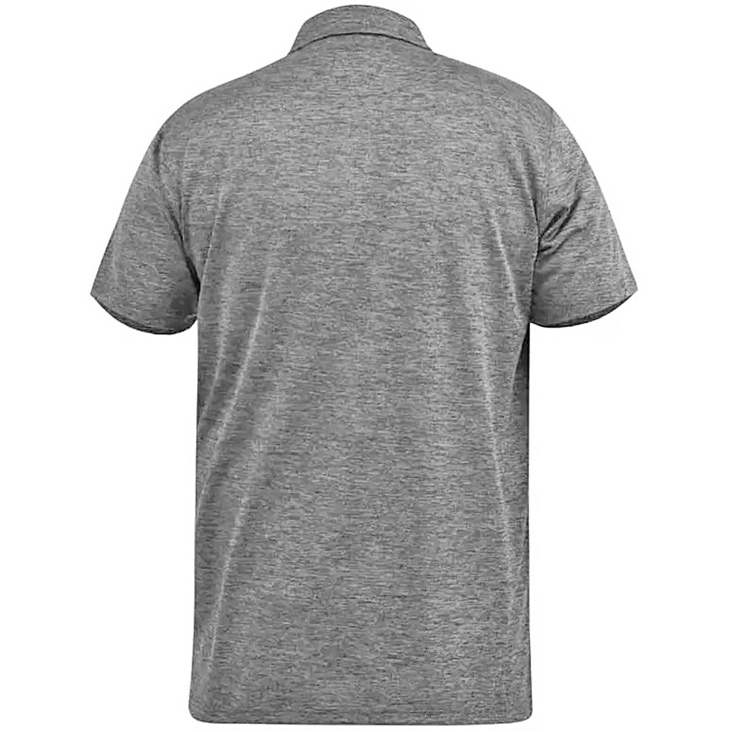 D555 Plus Size Hatford Dry Wear Polo Charcoal