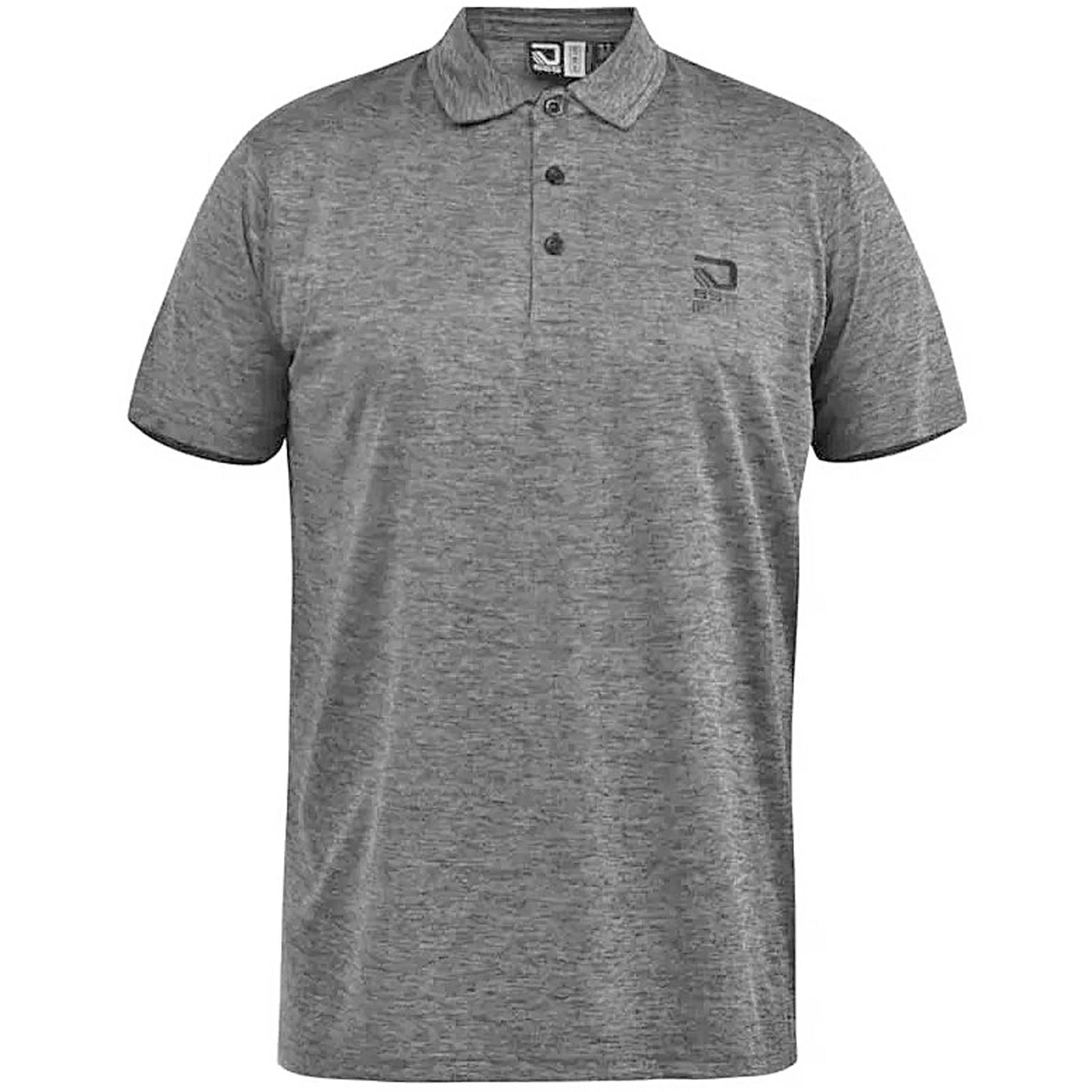 D555 Plus Size Hatford Dry Wear Polo Charcoal