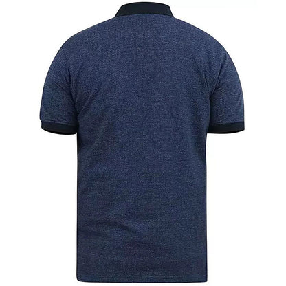 Plus Size Bradley Jacquard Jersey Polo Navy