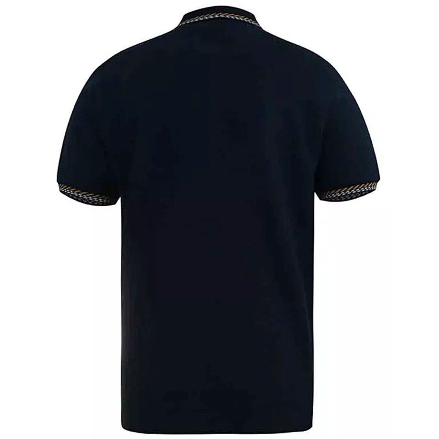 Plus Size Otis Twin Tipped High/Low Knitted Polo Navy